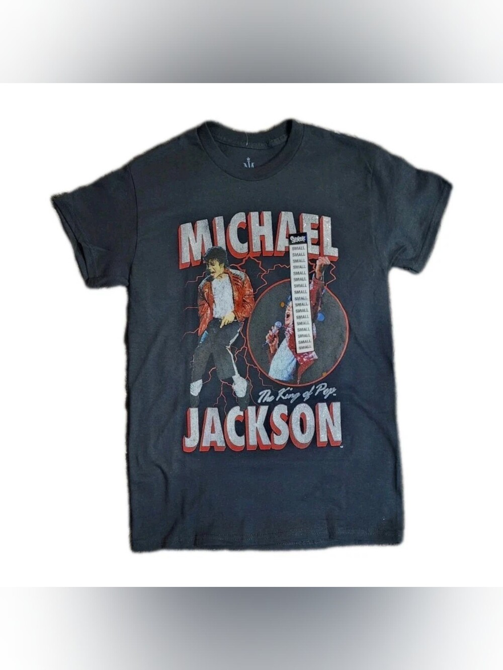 Black Michael Jackson Graphic Short Sleeve Tee